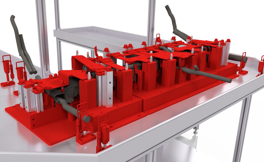 Assembly and Inspection Tables - Example from BRAINWARE Solutions GmbH from Chemnitz
