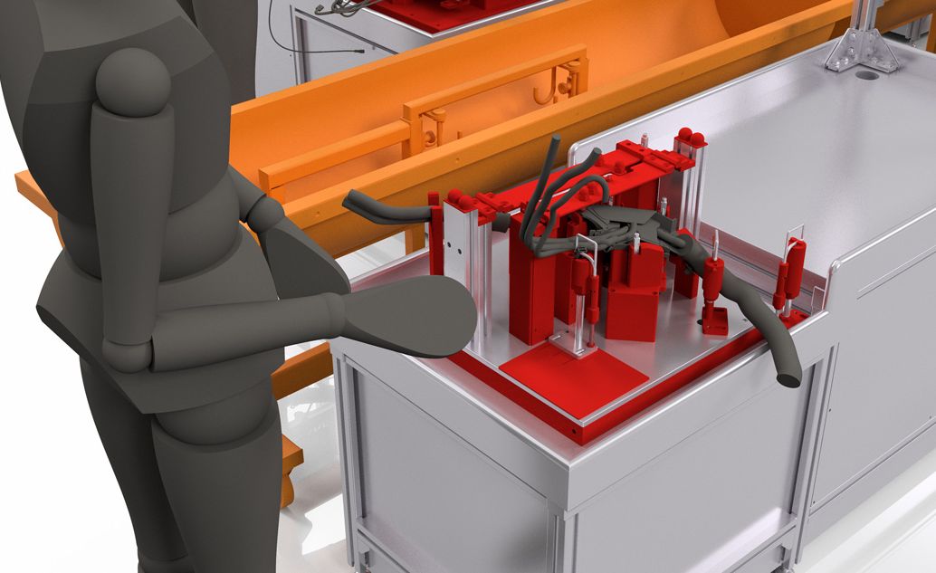 Assembly and Inspection Tables - Example from BRAINWARE Solutions GmbH from Chemnitz