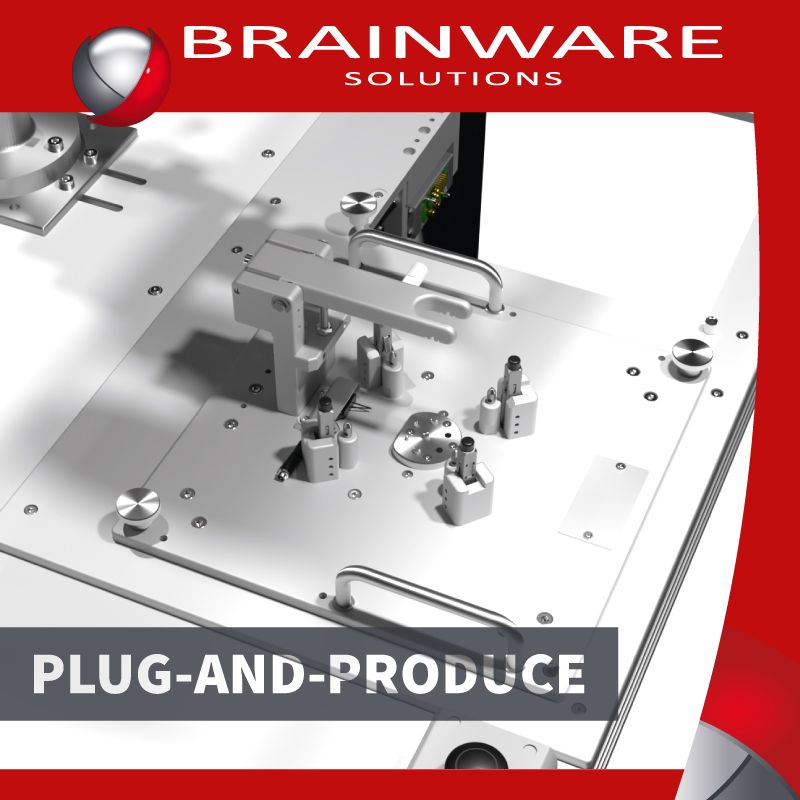 Plug-and-Produce - Interchangeable assembly mounting fixtures bring flexibility to the assembly