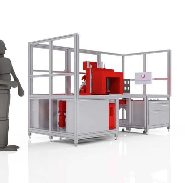 End-of-line EOL Tester for Relays in Railway Control Technology from BRAINWARE Solutions GmbH Chemnitz