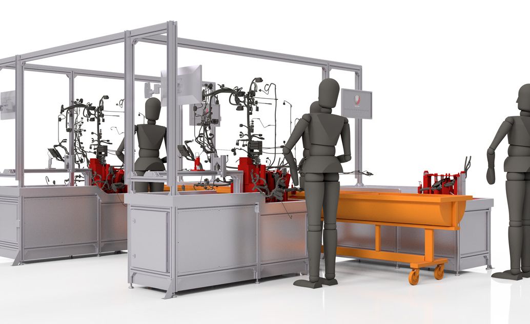 Assembly and Inspection Tables - Example from BRAINWARE Solutions GmbH from Chemnitz