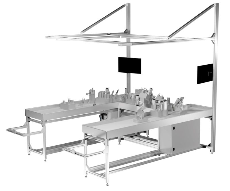 Assembly table for wire harness dimenioning - Brainware Solutions GmbH Chemnitz