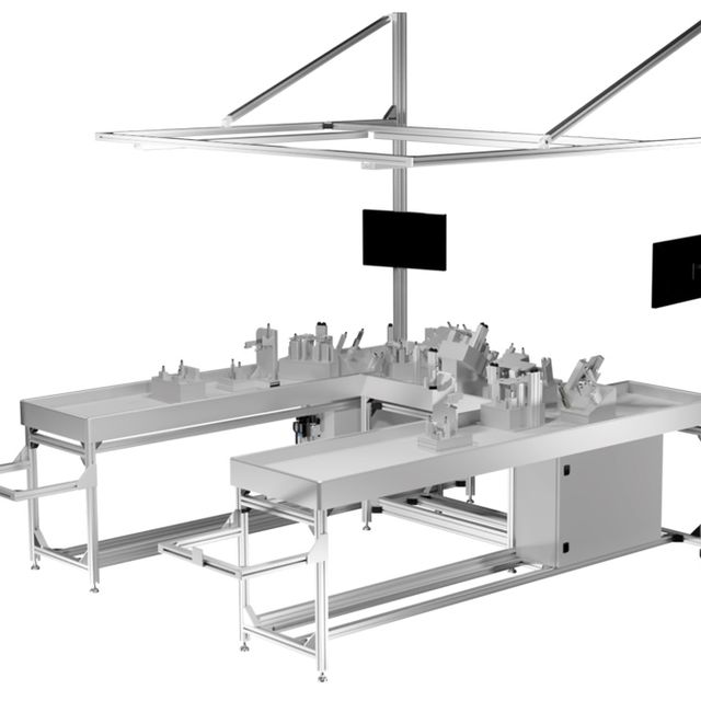 Montagetisch zur Kabelstrangdimensionierung - Beispiele der Brainware Solutions GmbH Chemnitz