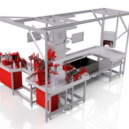 Assembly and Inspection Tables - Example from BRAINWARE Solutions GmbH from Chemnitz