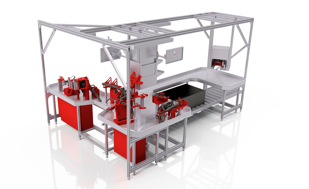 Assembly and Inspection Tables - Example from BRAINWARE Solutions GmbH from Chemnitz