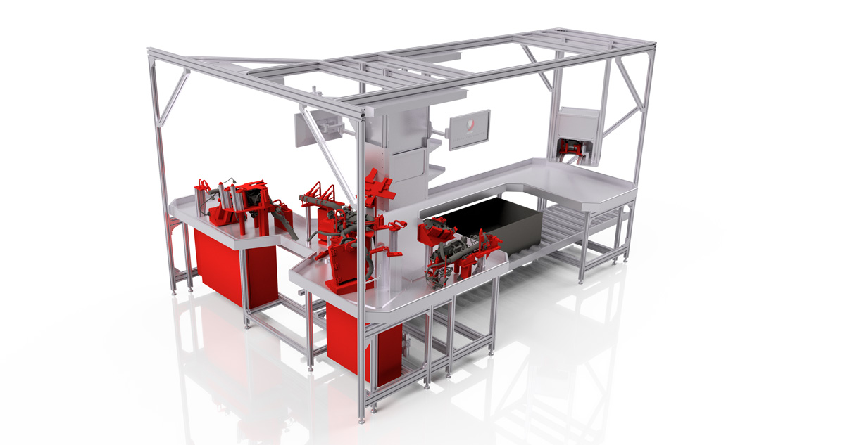 Assembly and Inspection Tables - Example from BRAINWARE Solutions GmbH from Chemnitz