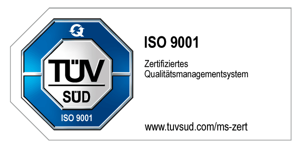 Zertifiziertes Qualitätsmanagementsystem nach DIN EN ISO 9001:2015