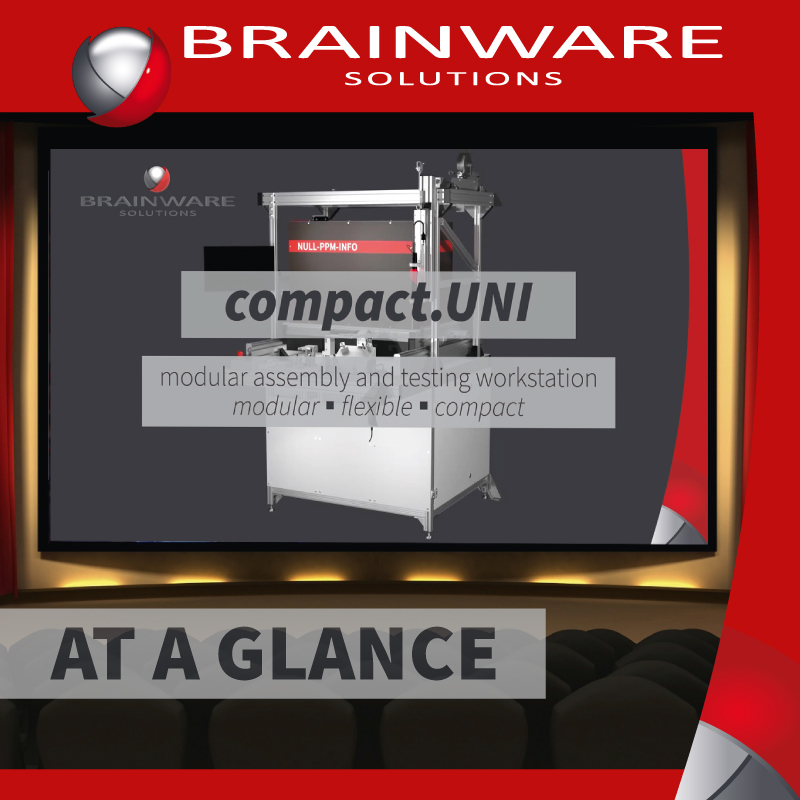 Full flexibility - that's all possible with the modular assembly and testing workstation compact.UNI from Brainware Solutions GmbH