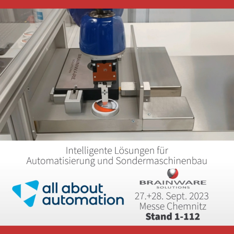 A good 1,100 hours to go... Brainware Solutions at the automation trade fair in Chemnitz 2023