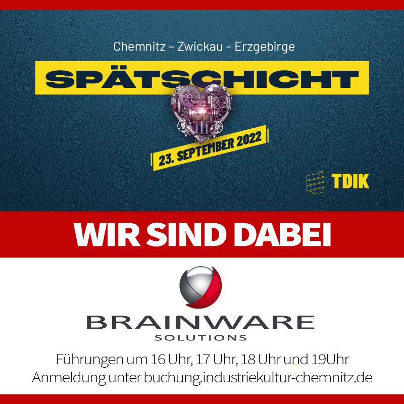 Brainware Solutions bei der "Spätschicht" im Rahmen der Tage der Industriekultur