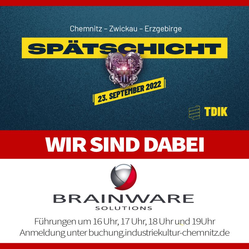 Brainware Solutions bei der "Spätschicht" im Rahmen der Tage der Industriekultur