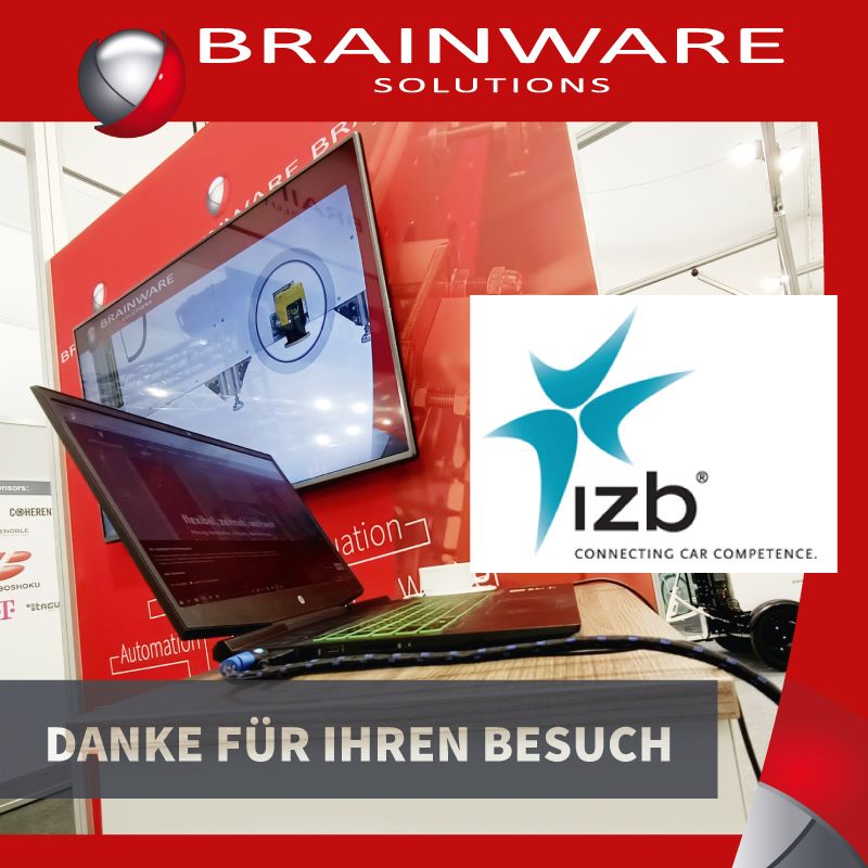 Danke - Brainware war auf der Internationale Zuliefererbörse izb in Wolfsburg