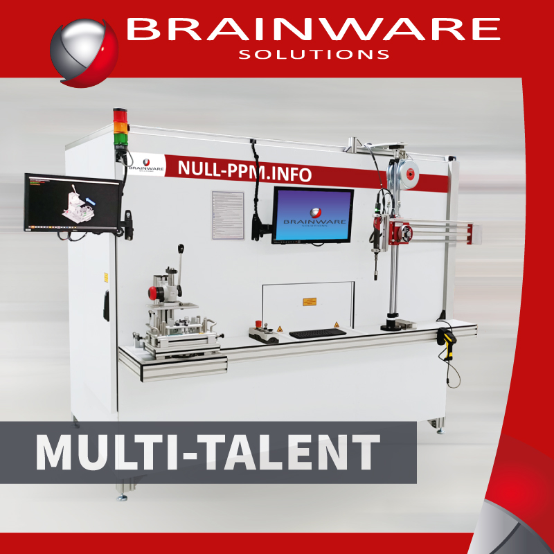 A multi-talent: combined assembly and testing workstation with integrated laser marking unit